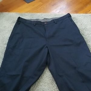 Haggar Men's no iron khakis, navy blue, size 38x32